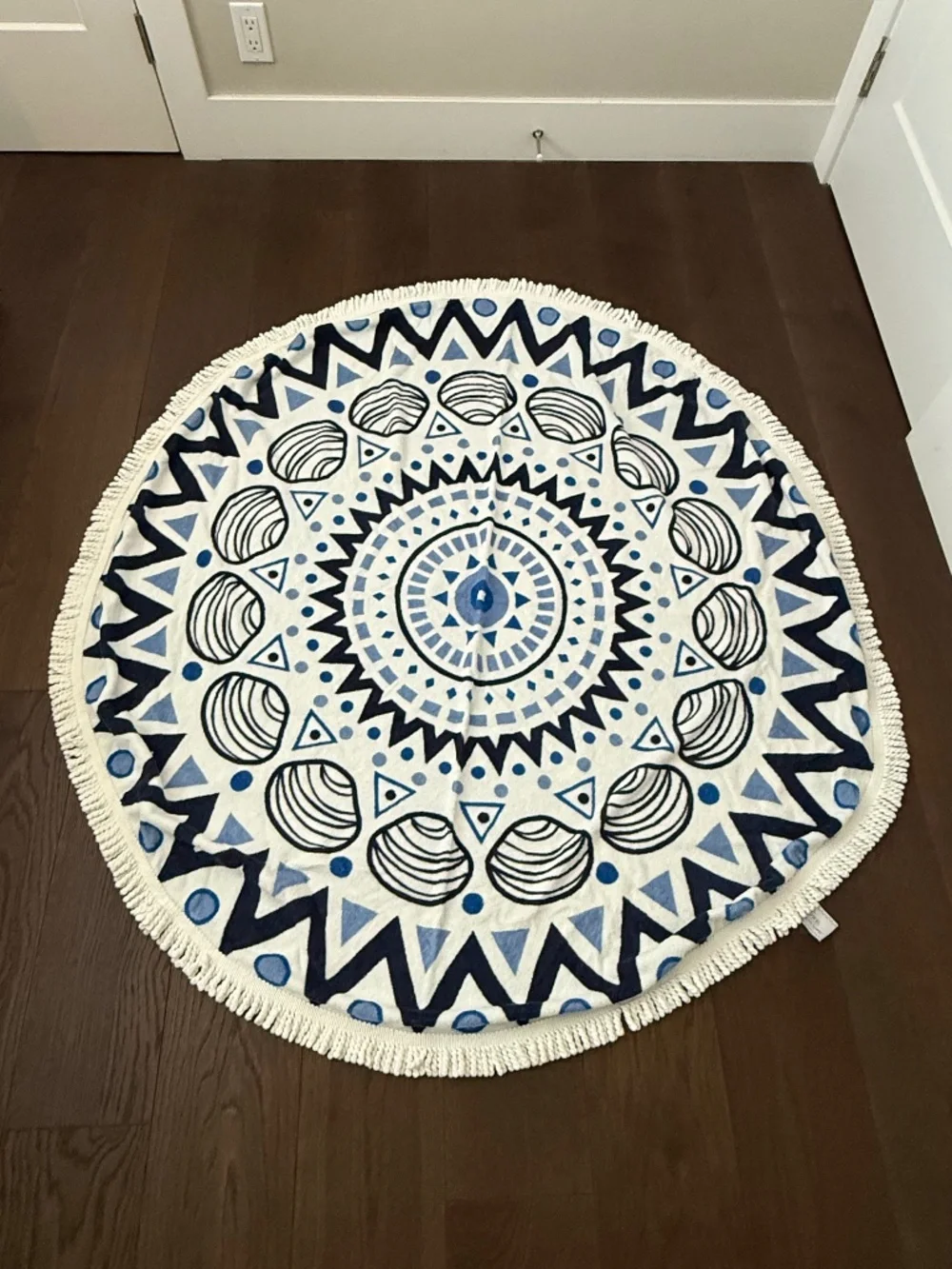 Tofino Towel Co The Chesterman Round Beach Towel Blue 60
